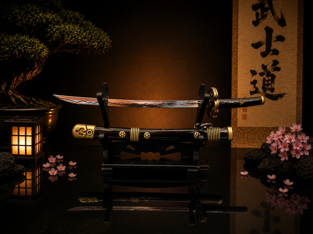 Mini Katana – Černá se zlatými detaily