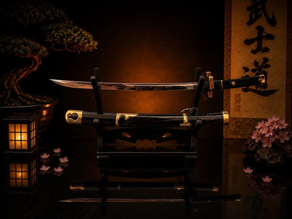 Mini Katana – Černá se zlatými detaily