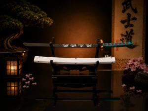 Mini Katana – Tyrkysová s červenými detaily