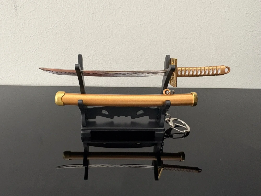 Mini Katana – bronzová se zdobenou rukojetí
