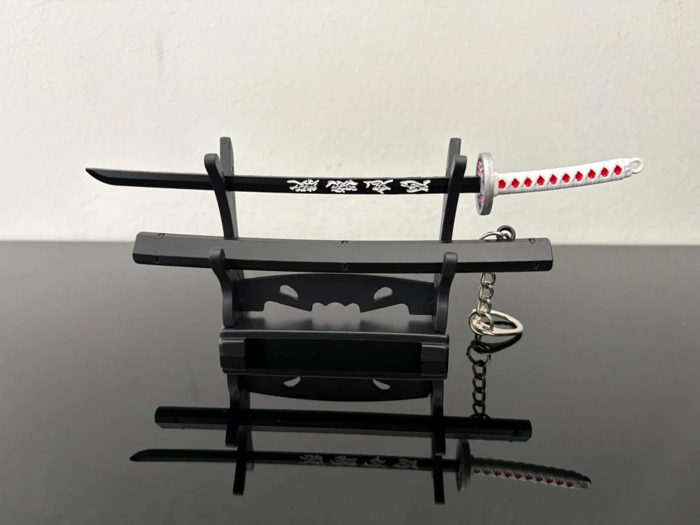 Mini Katana – Černá s bílou rukojetí