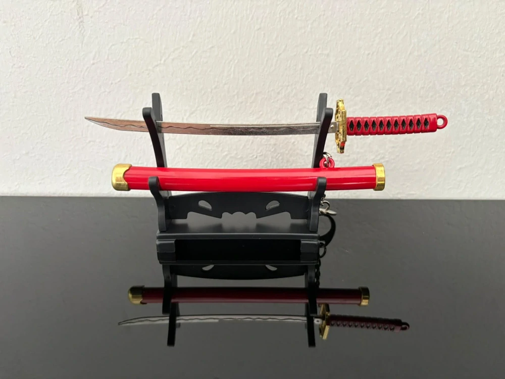 Mini Katana – Červená se zlatými detaily