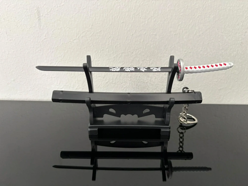 Mini Katana – Černá s bílou rukojetí