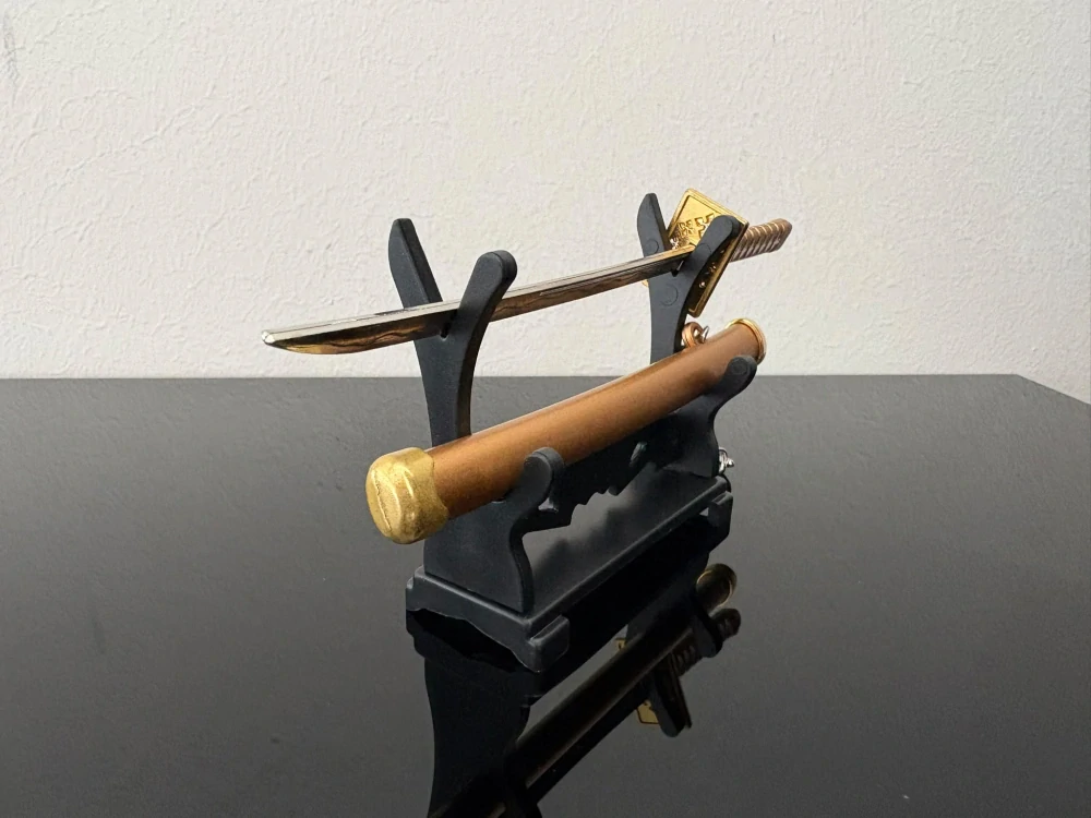 Mini Katana – bronzová se zdobenou rukojetí
