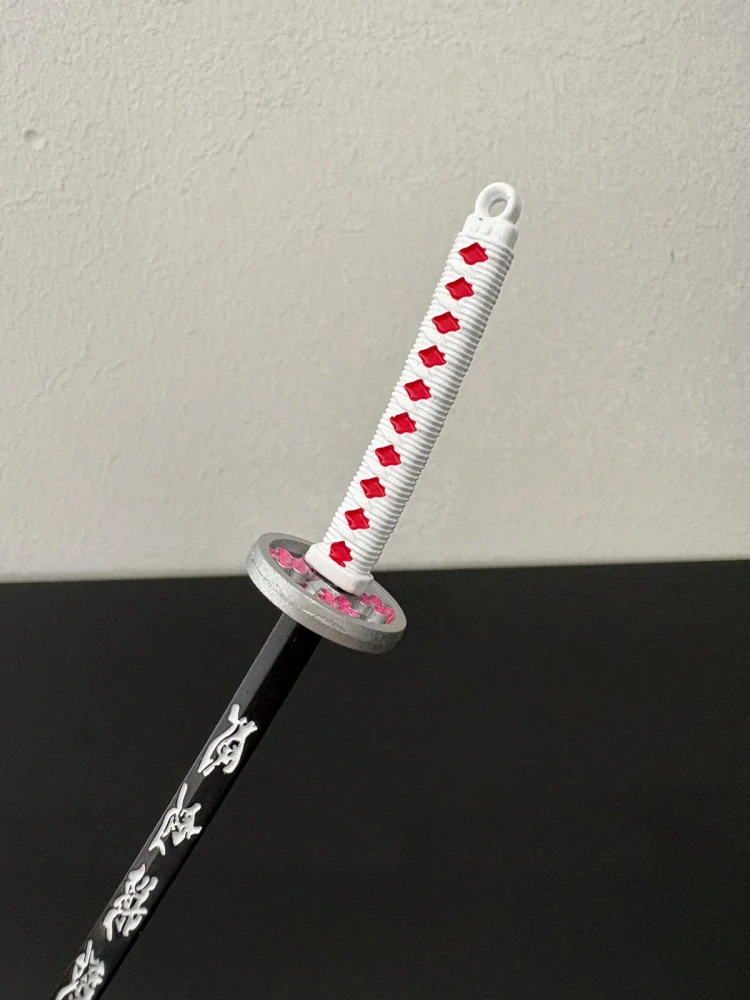 Mini Katana – Černá s bílou rukojetí