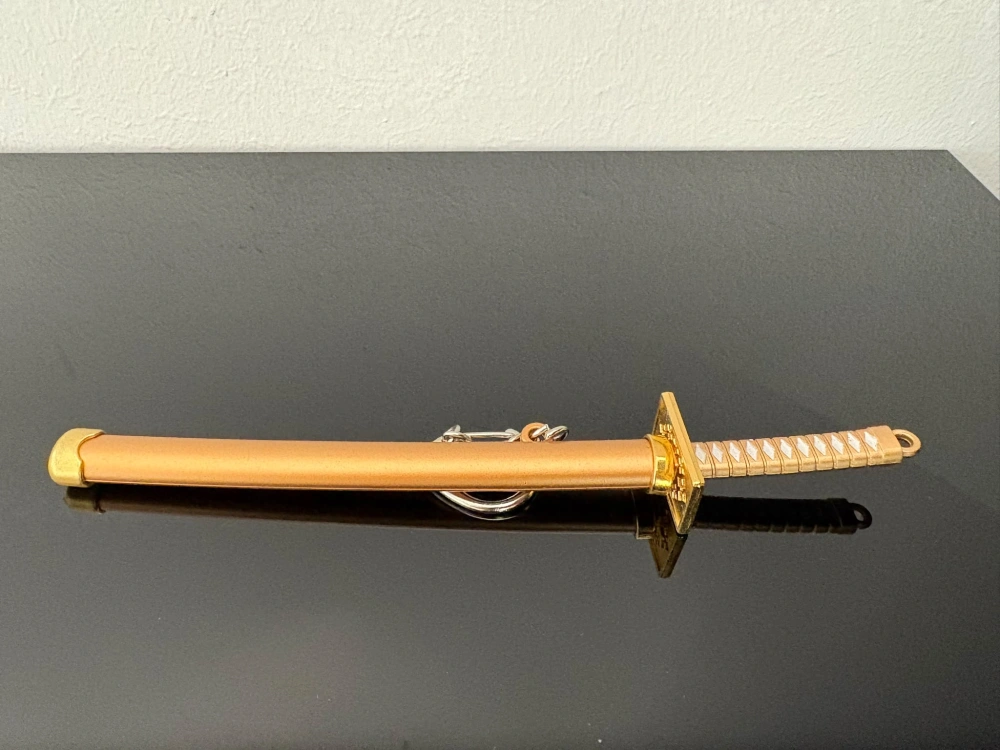 Mini Katana – bronzová se zdobenou rukojetí