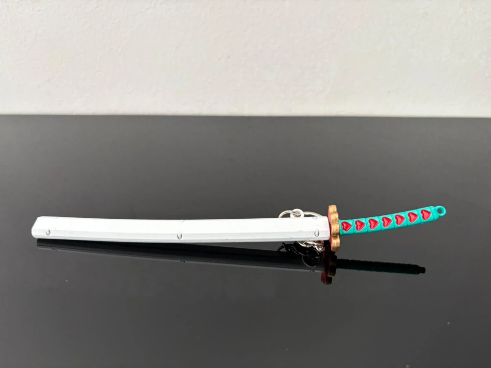Mini Katana – Tyrkysová s červenými detaily