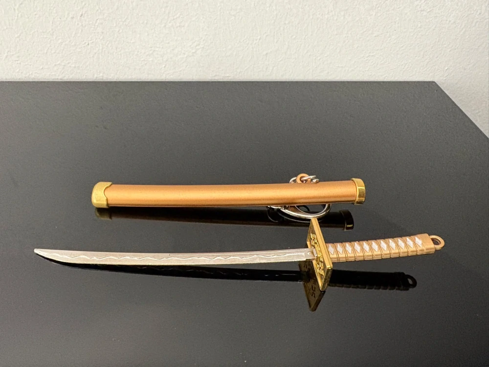 Mini Katana – bronzová se zdobenou rukojetí