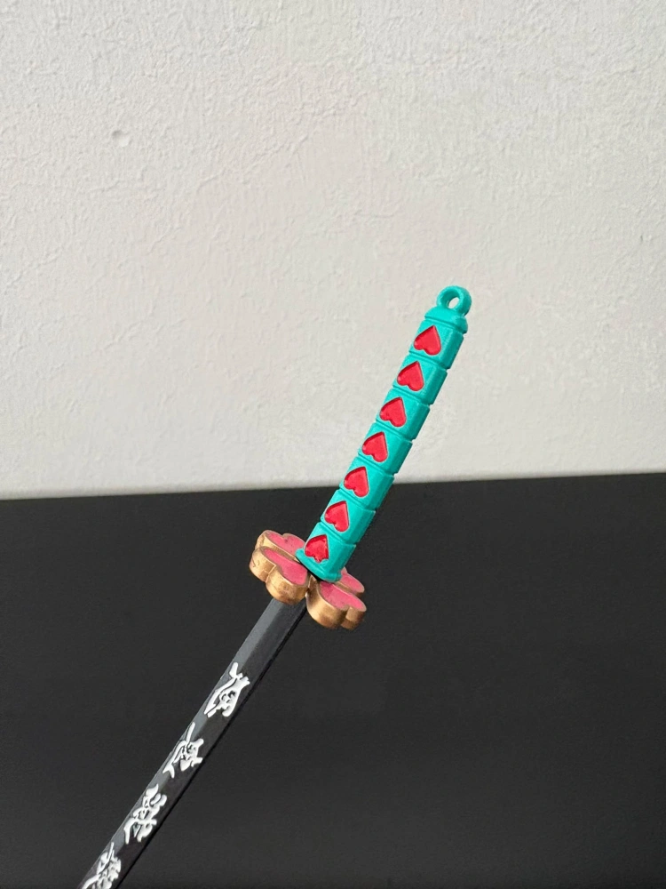 Mini Katana – Tyrkysová s červenými detaily
