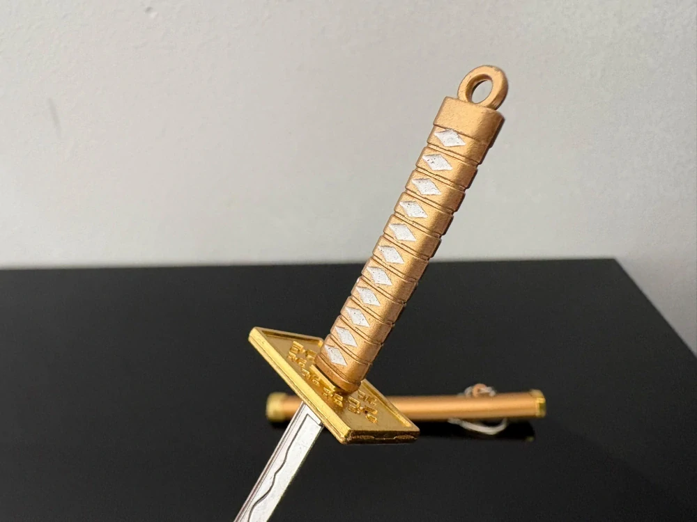 Mini Katana – bronzová se zdobenou rukojetí