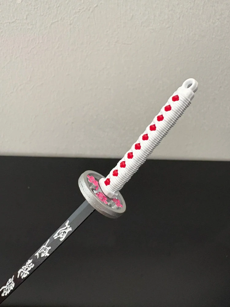 Mini Katana – Černá s bílou rukojetí